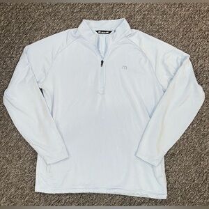Travis Mathew Cloud Quarter Zip. Light Blue. Men’s Large (L). EUC.